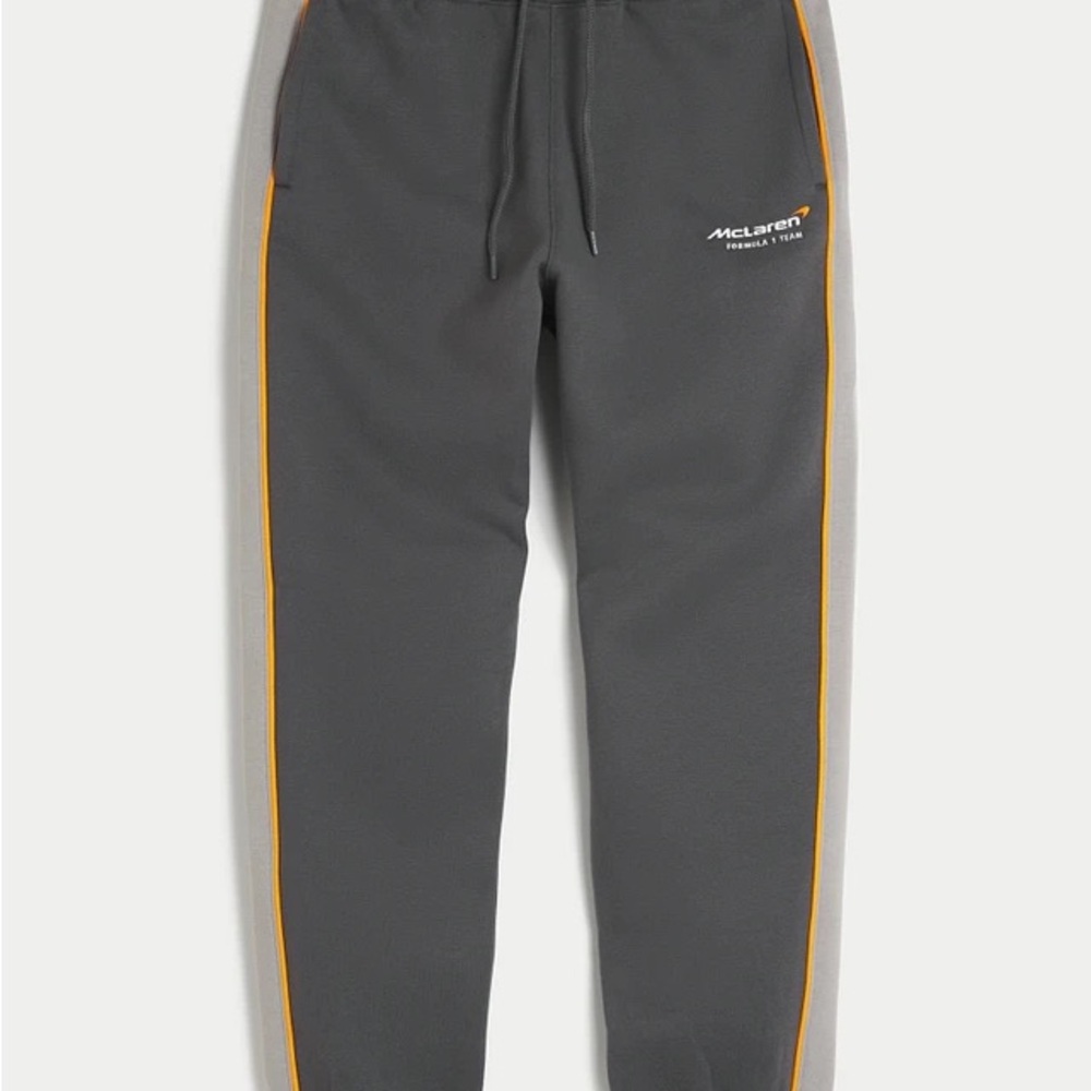McLaren Hollister Co. Men's Grey and Black Joggers